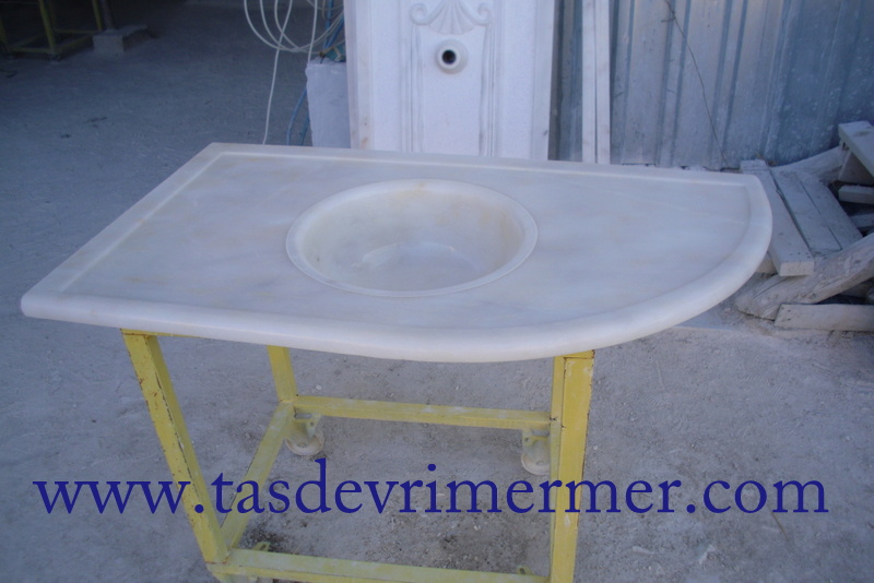 Mermer Levabo Büro Tezğahı